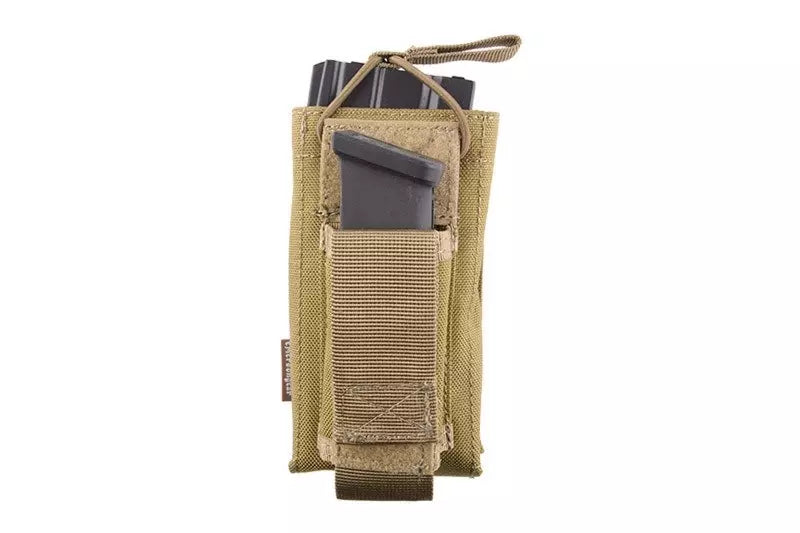 Open Top Shingle Pouch for M4/M16 + Pistol Magazine - Khaki