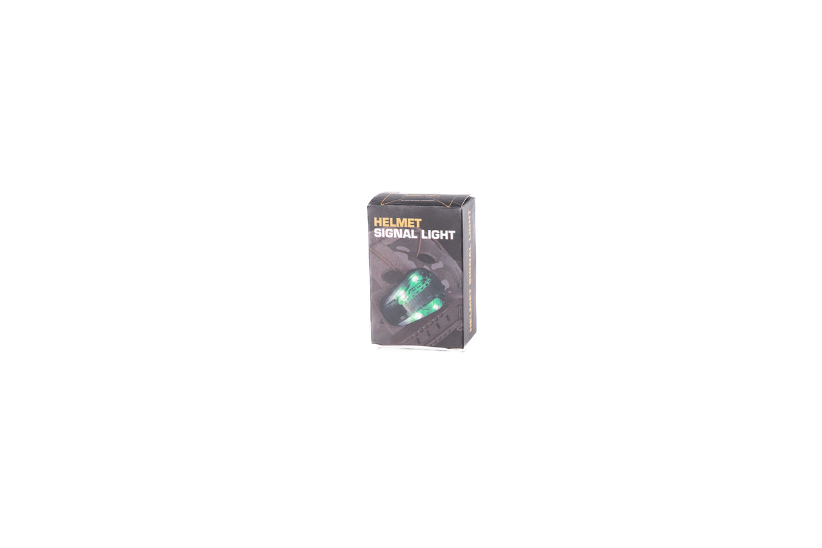 Electronic helmet marker light - green - black (OUTLET)