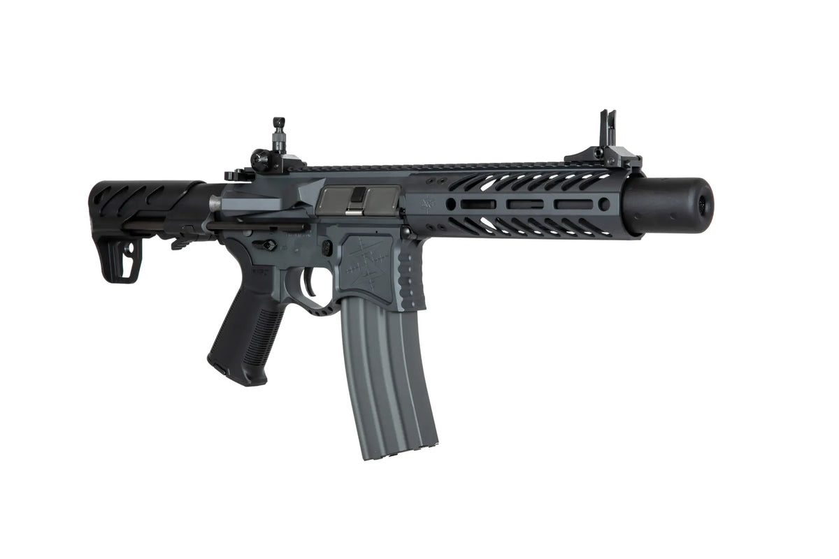 Seekins Precision 7" SBR8 carbine replica with suppressor - Grey