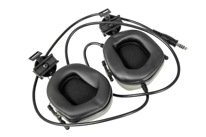 ERM headset with helmet mount - Olive