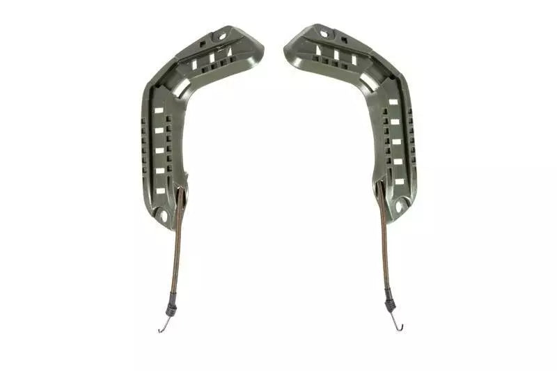 Set of rails for FAST type helmets - Olive