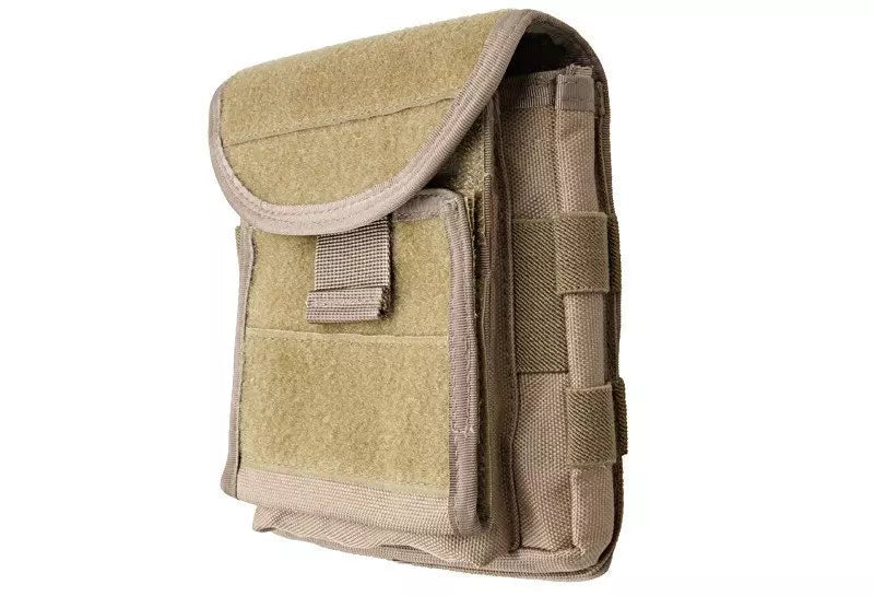 Administration panel with map pouch - sand