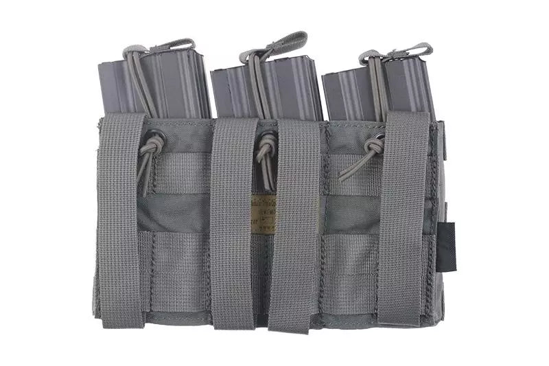 Triple Open Top Pouch for M4/M16 Magazine - foliage green