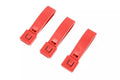 3 3pcs polymer buckle set - pink"