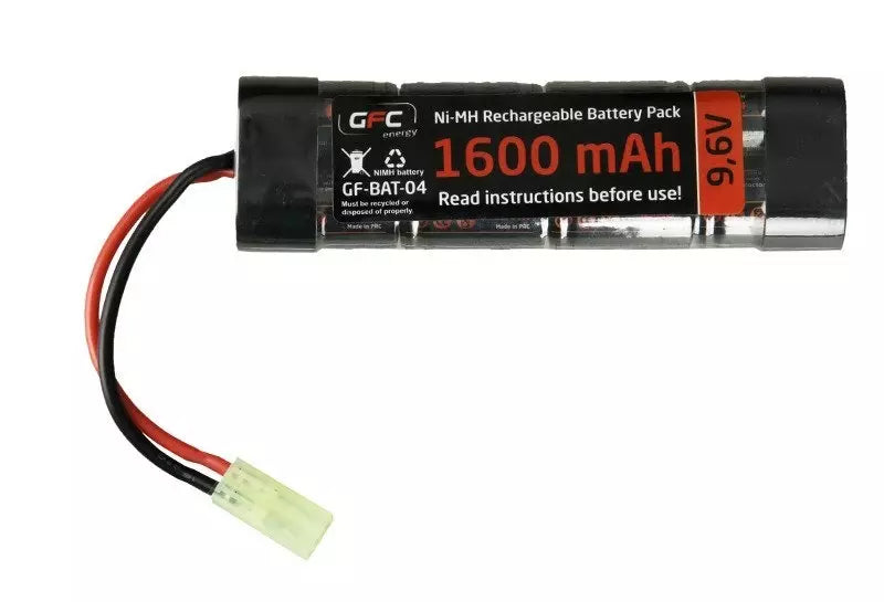 Rechargeable NiMH 9.6V 1600mAh battery