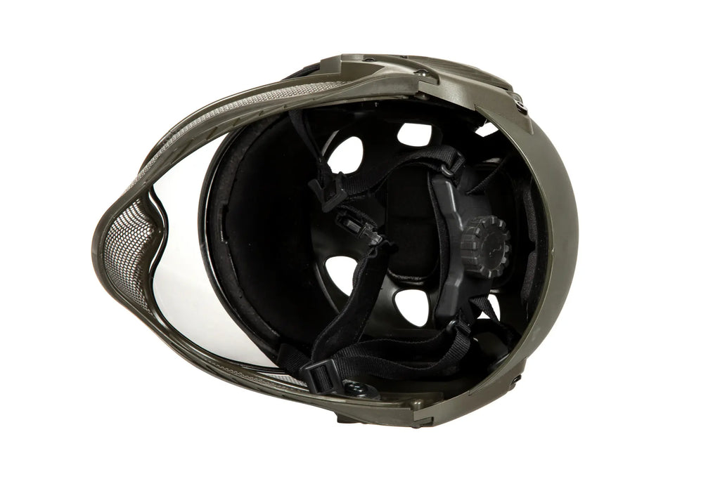 Full Face First Helmet -Green