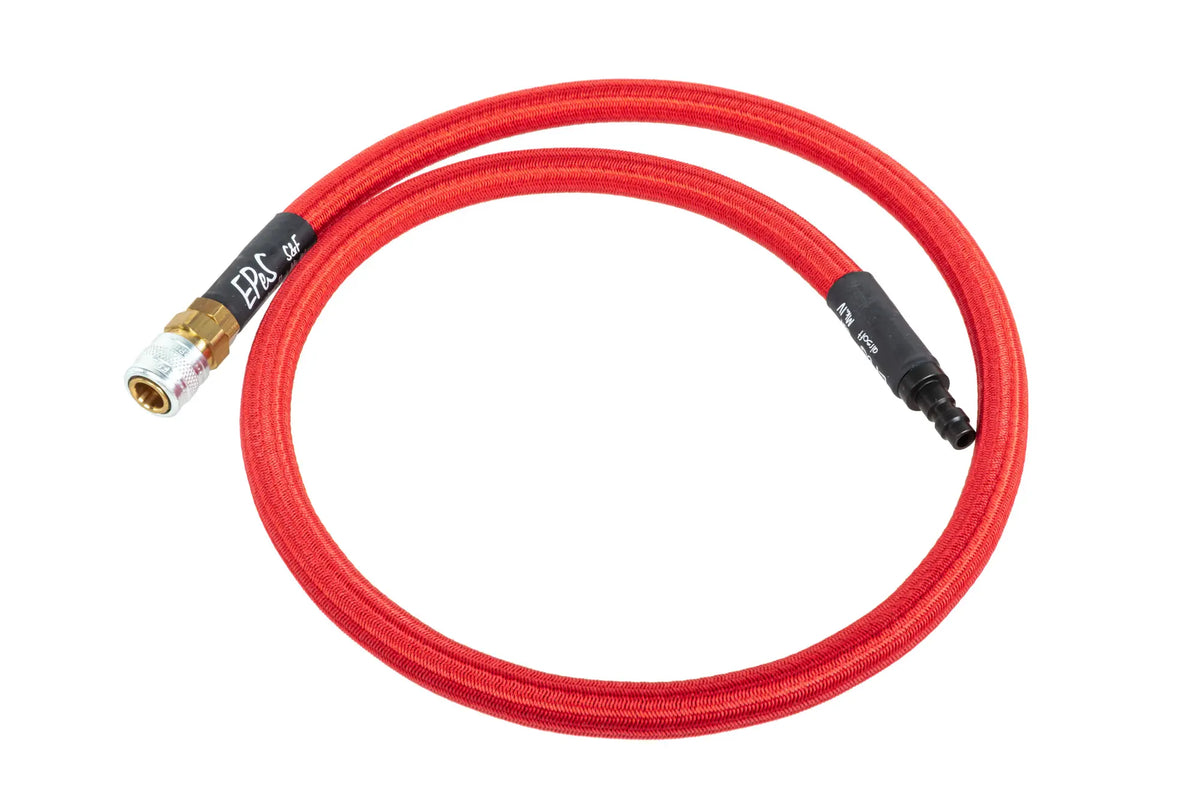 HPA EPeS Mk. IV S&amp;F braided hose 80 cm Red