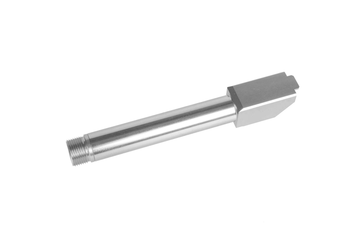 Non-Recoiling 2 Way Fixed" Outer Barrel for Umarex Glock 17 Replicas - Silver"