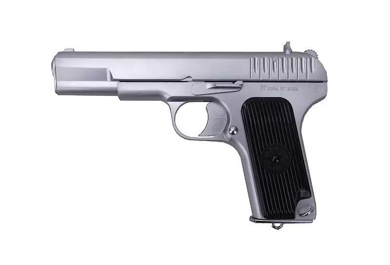 SR-33 green-gas pistol replica - silver limited version