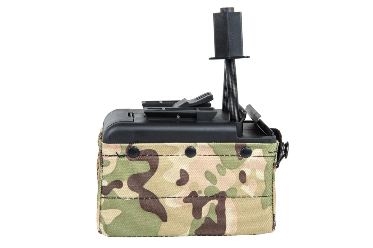 A&amp;K electric box magazine for 2000 BBs for M249 Multicam replicas