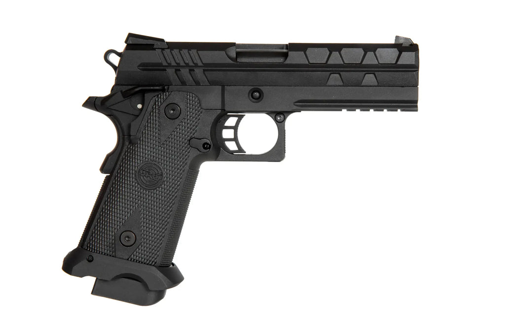 TARTARUS MK I 4.3 Green Gas Pistol Replica - Black"