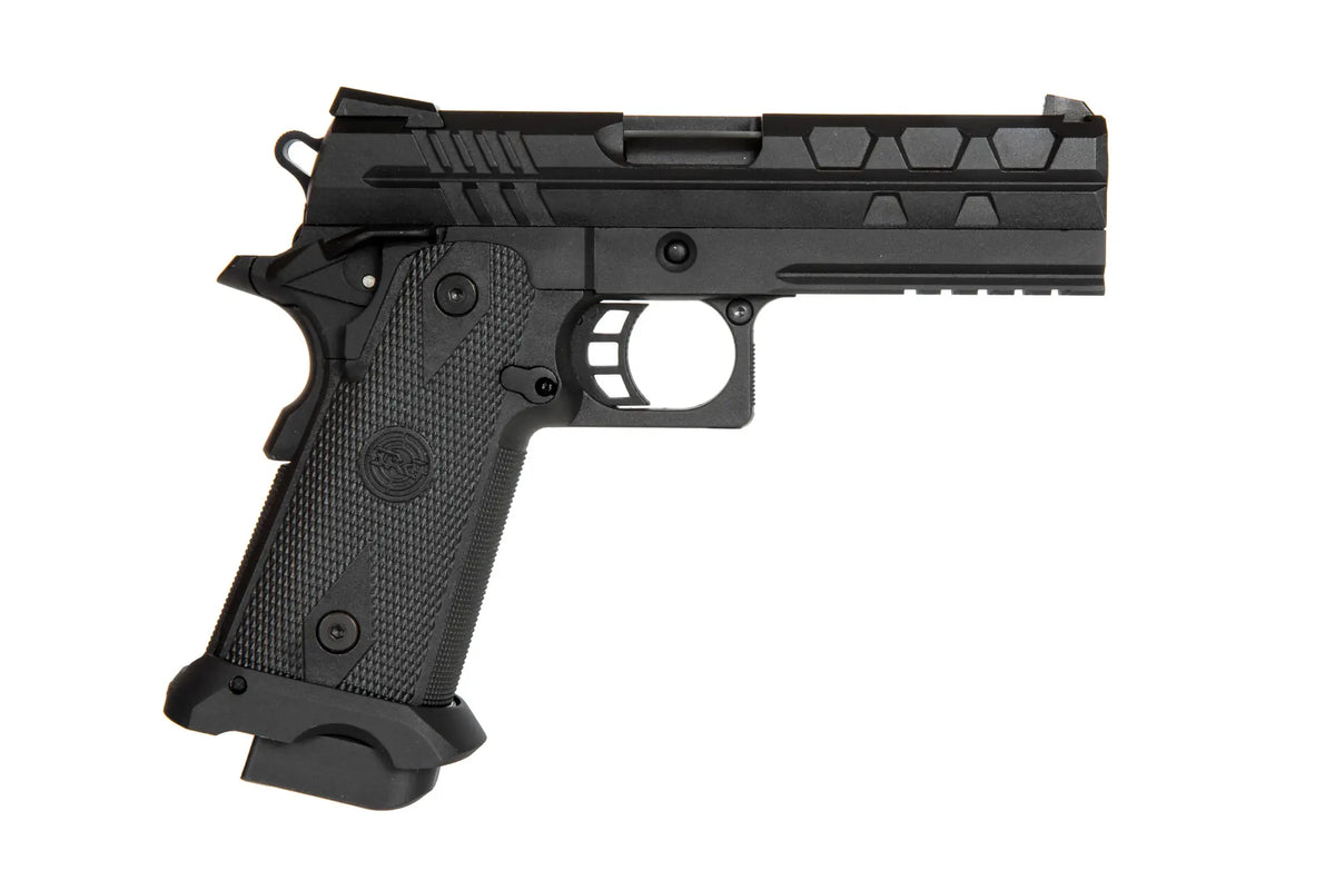TARTARUS MK I 4.3 Green Gas Pistol Replica - Black"