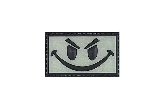 3D Patch - Smiley  – glows in the dark