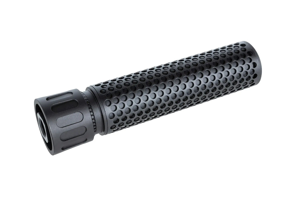 QDC 5KU replica sound suppressor kit with QD replica flame suppressor Black