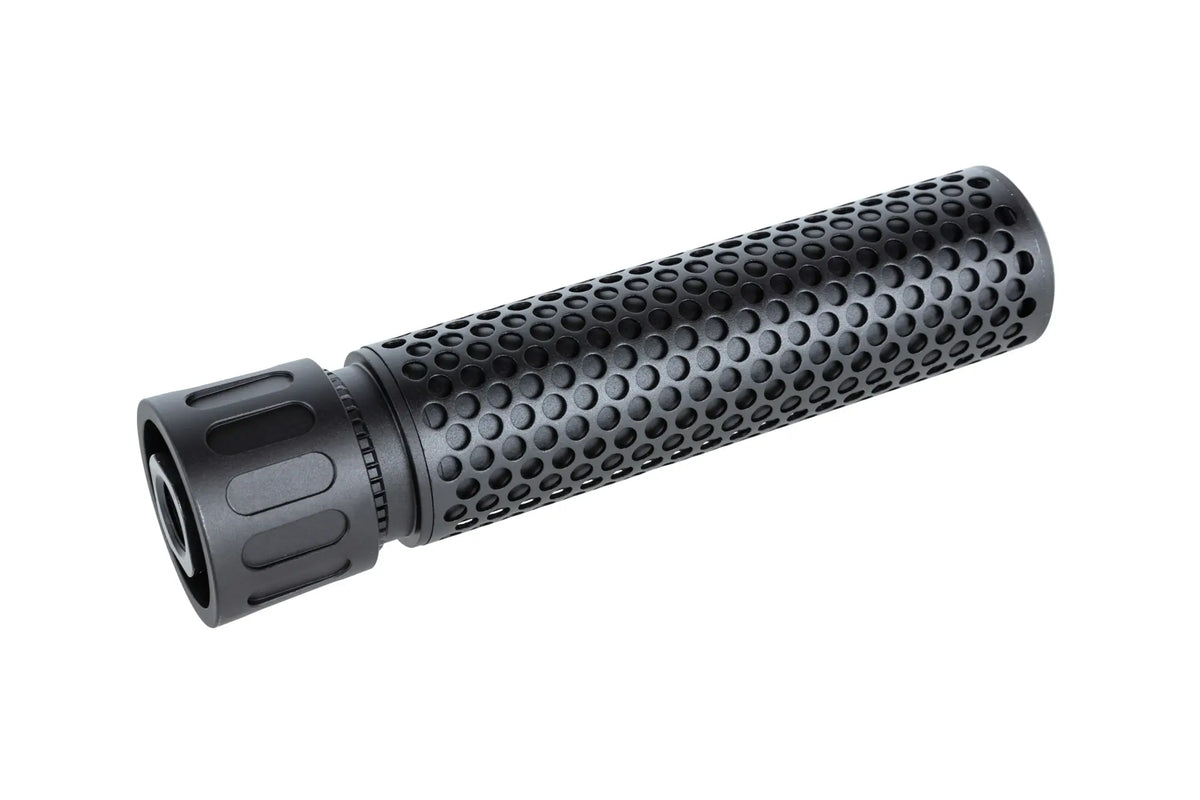 QDC 5KU replica sound suppressor kit with QD replica flame suppressor Black