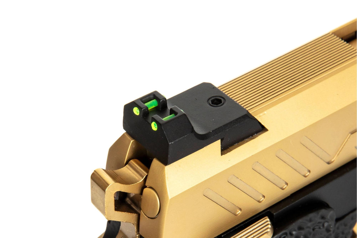 Hi-Capa 5.1 Split Side Pistol Replica - Black / Gold (with BDS Sight)