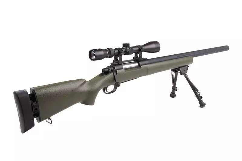 SW-04J Army sniper rifle replica (with scope and bipod) - olive