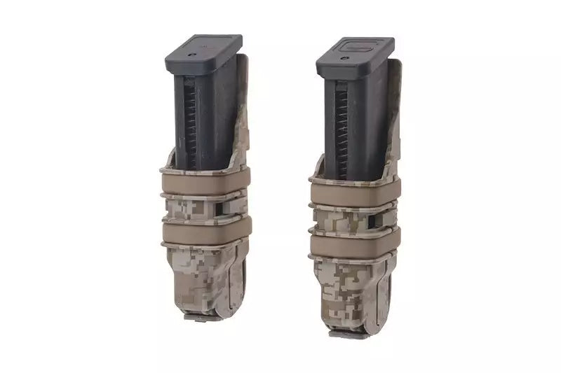 A Set of 2 FAST Pistol Magazine Pouches - Digital Desert