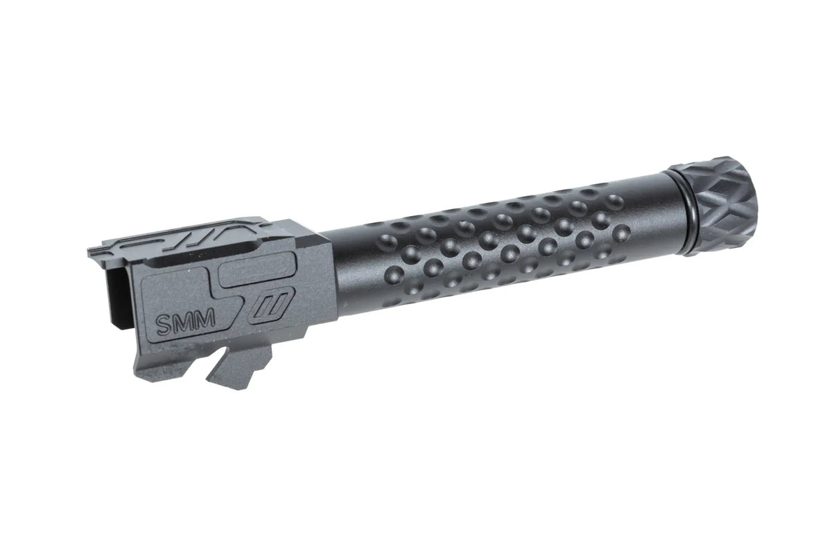Aluminium 5KU external barrel for Umarex G19 GBB replicas Black