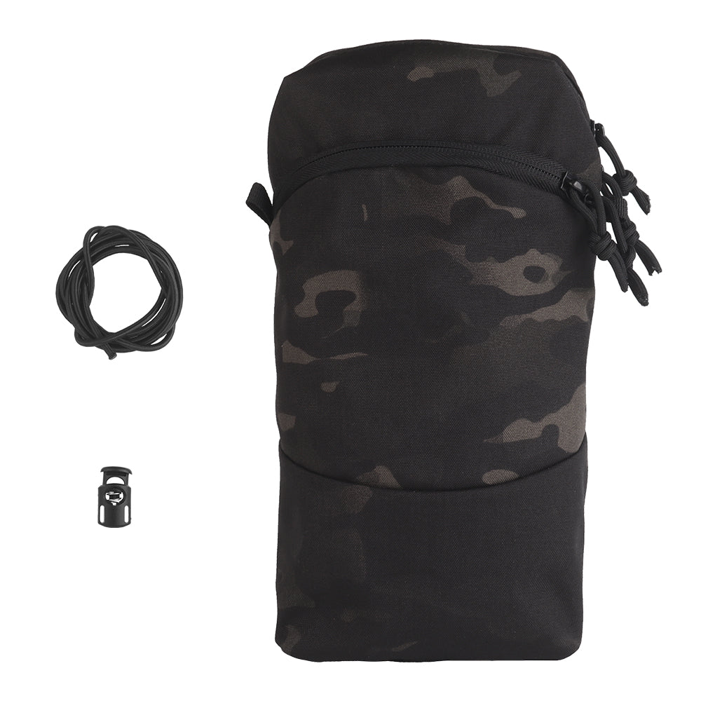 Wosport Cargo universal pocket 3x6 Vertical Laser Cut Multicam Black