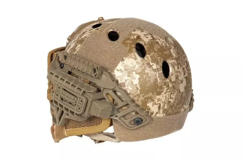 FAST PJ G4 System replica helmet with face shield - Desert