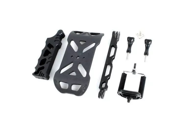 Tactical style Stand, Grip and Extender for GOPRO 3/3+ - Black