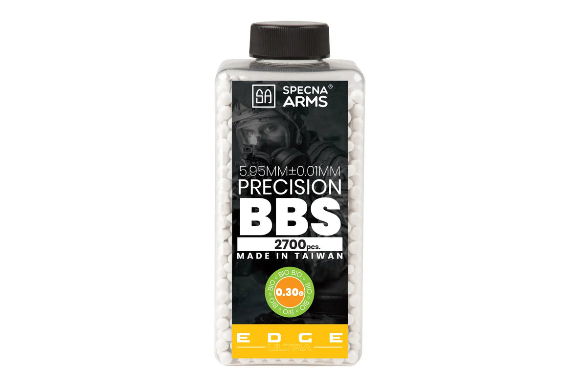 Specna Arms EDGE ULTRA™ BIO 0.30g precision bullets - 2700 pcs - white - bottle