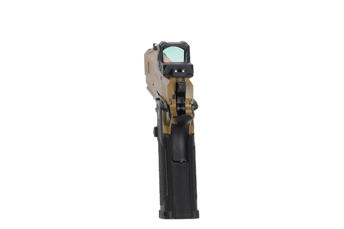 Arcturus Hi-Capa Vanguard 5" GBB Pistol (Optics Ready/Kolimator ARS-1) - Half-Tan