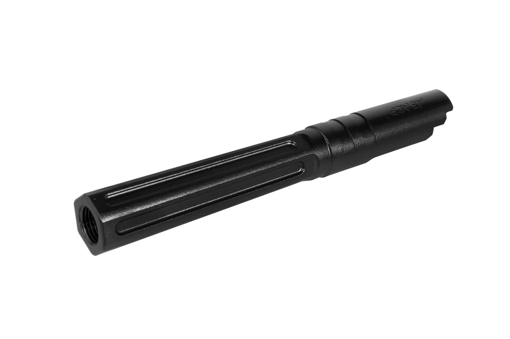 Aluminum outer barrel LA Capa Customs HEXCUT for TM Hi-Capa 5.1 replicas Black