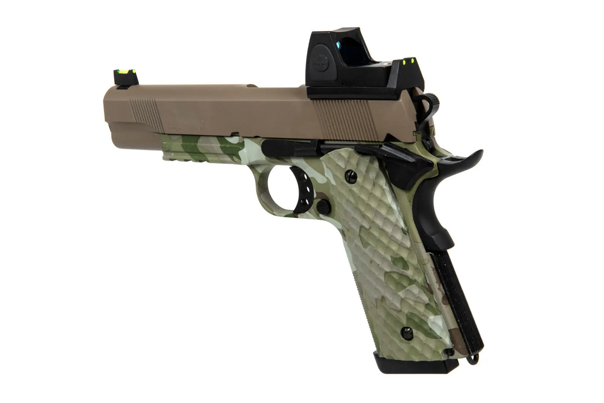 RAVEN MEU Railed BDS Pistol Replika (GG) - Camo/Tan
