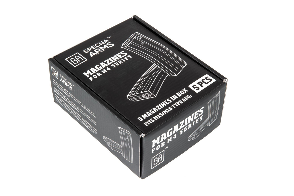 5pcs set - 300rd hi-cap magazine for M4/M16 - black