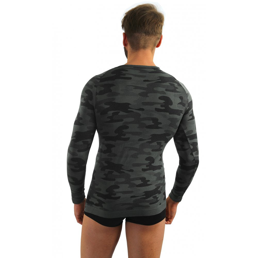 Sesto Senso Thermo Active Moro long sleeve T-shirt Grey-black