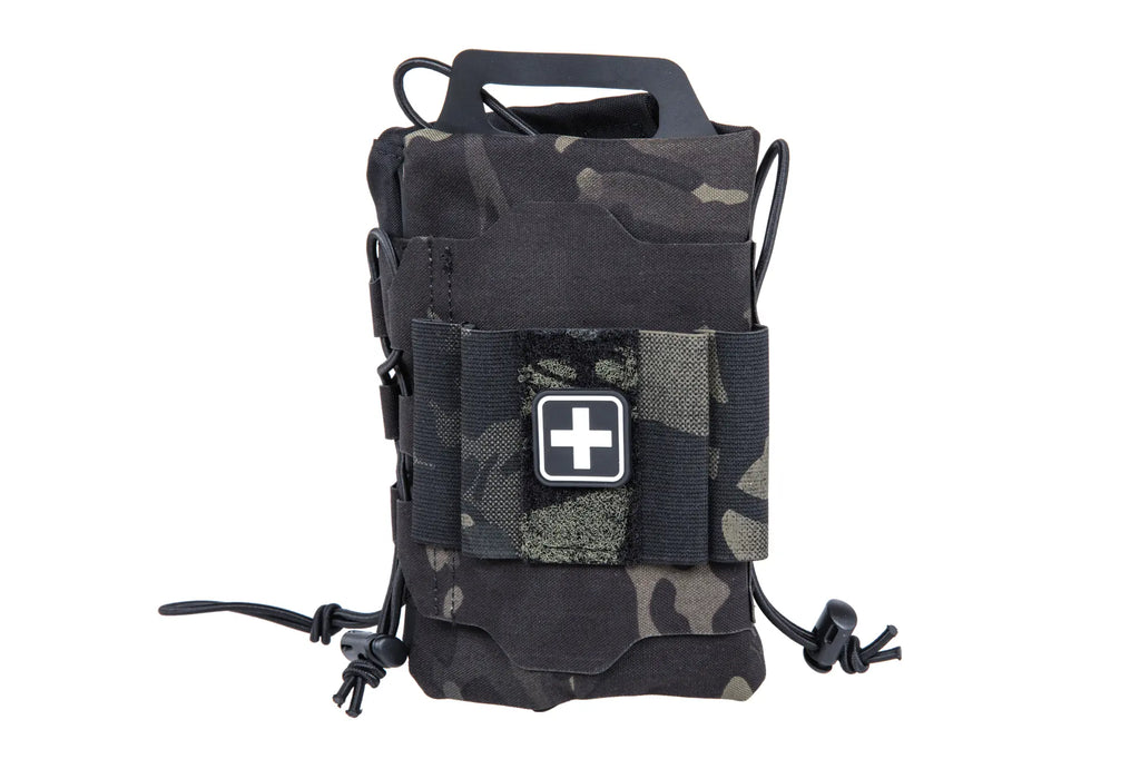 Tactical first aid kit with Molle panel Wosport MultiCam Black