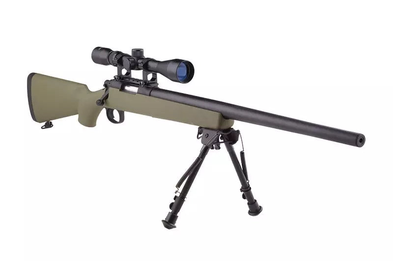 SW-10 Sniper Rifle Replica (with scope and bipod) - tan