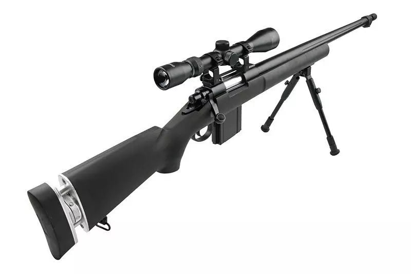 MB4405D sniper rifle replica with scope and bipod