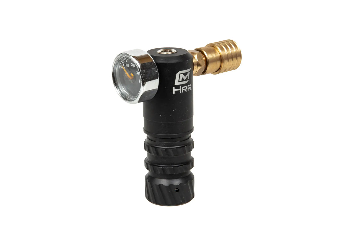 HRR Regulator with QD US fitting and side manometer (max 250psi)