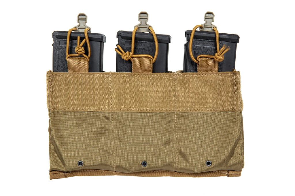 Triple tactical insert for 7.62 mm magazines Wosport Coyote Brown