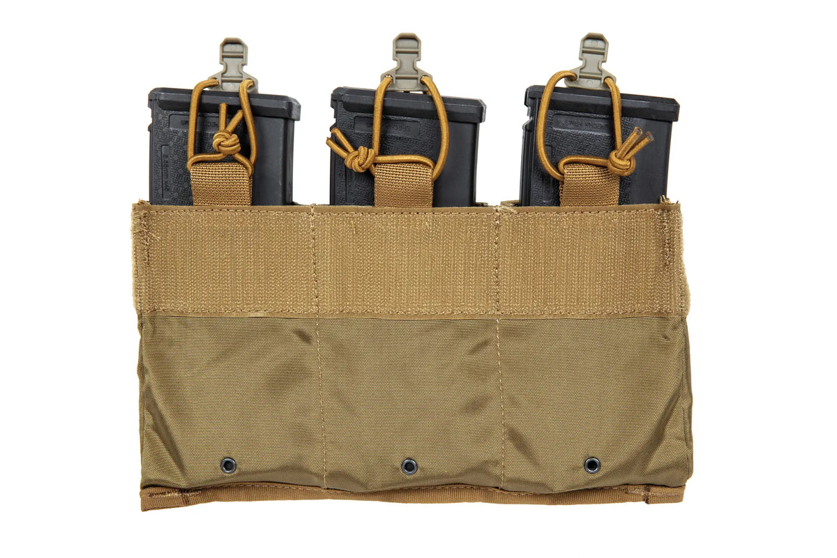 Triple tactical insert for 7.62 mm magazines Wosport Coyote Brown