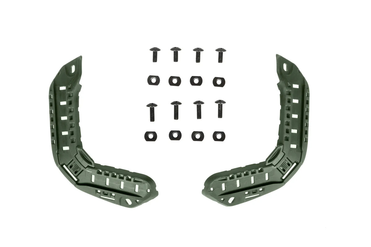 Rails set for Super High Cut helmet - Olive