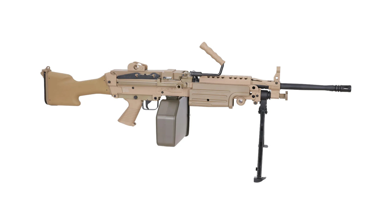 FN HERSTAL M249 MK2 CORE machine gun AEG -Tan