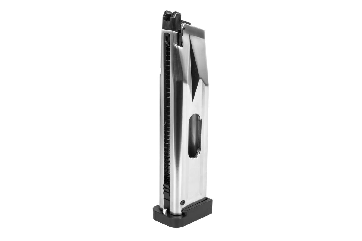 CO2 magazine 30 BBs SRC for Hi-Capa QB replicas Black/Silver