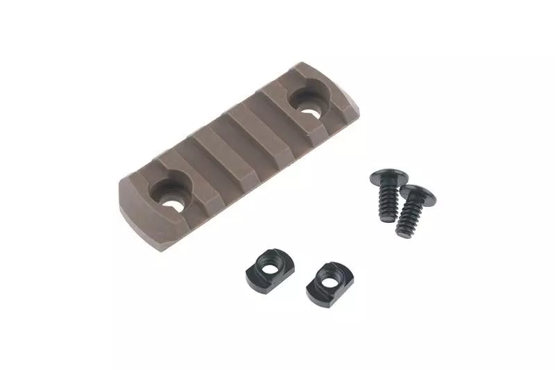 M-LOK 5 Slot Polymer Rail - Coyote Brown