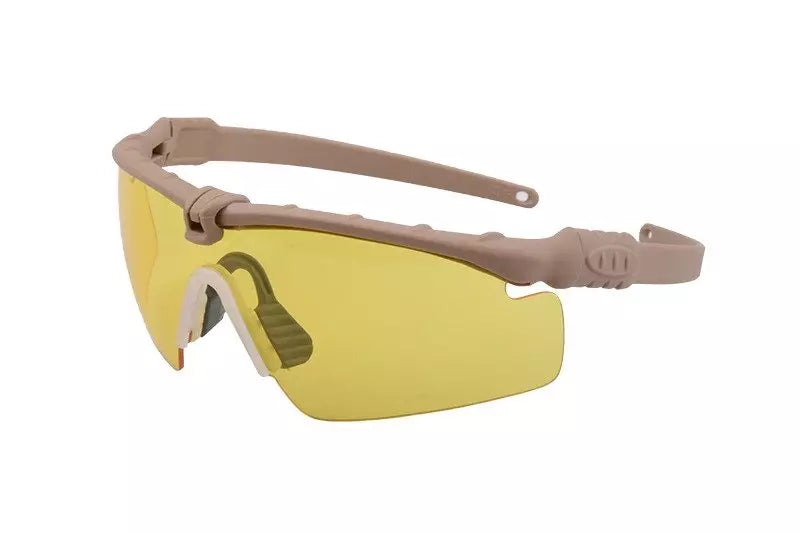 Glasses Tactical - Tan/yellow
