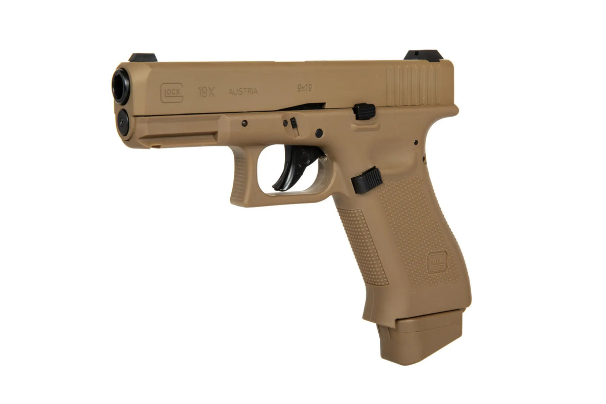 GBB Glock 19X CO2 pistol replica - coyote (OUTLET)