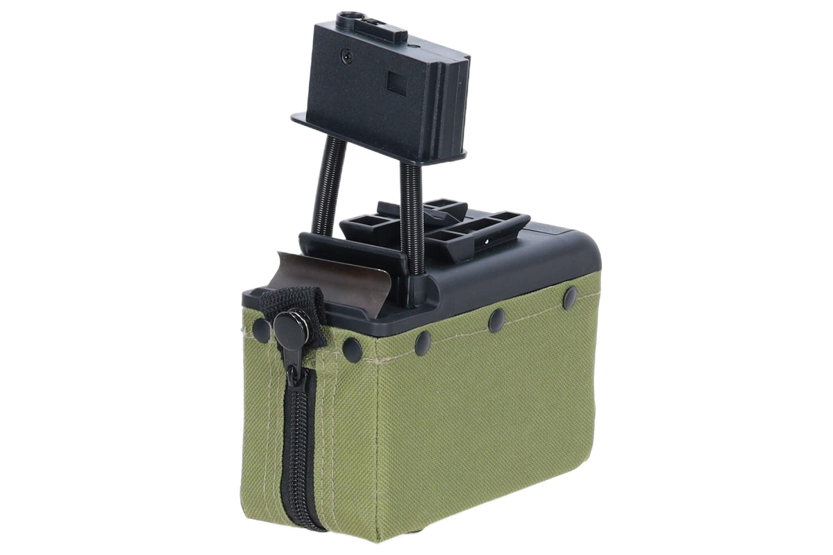 Box type magazine 1500 BBs Specna Arms x AIK for M249 Ranger Green