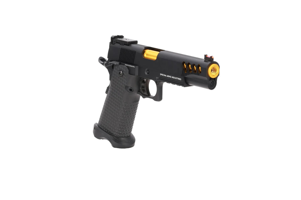 Specna Arms Hi-Capa SA-VGP08 VAPOR GBB Pistol - Black and Gold