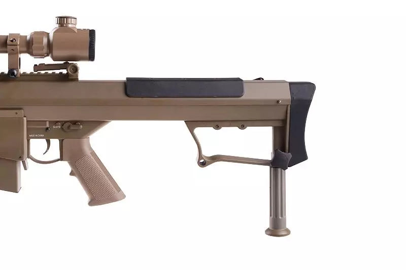 SW-013 sniper rifle replica with scope and bipod - tan