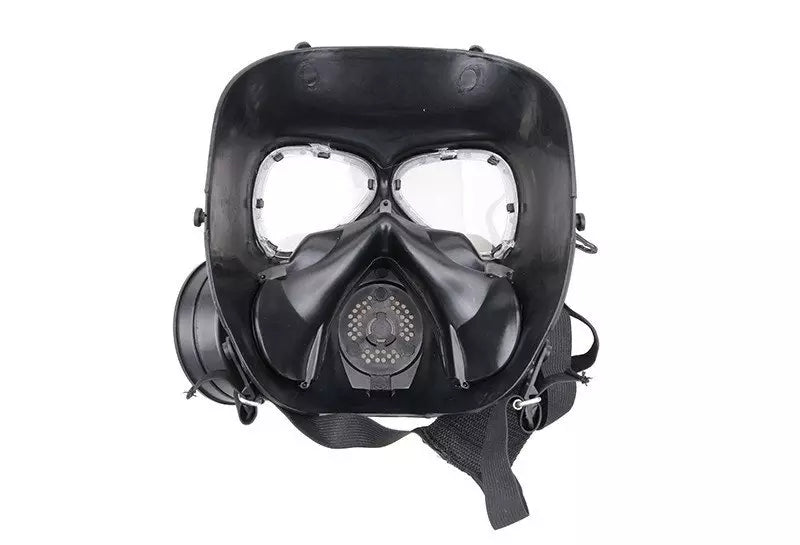 Sweat prevent mist fan mask - black
