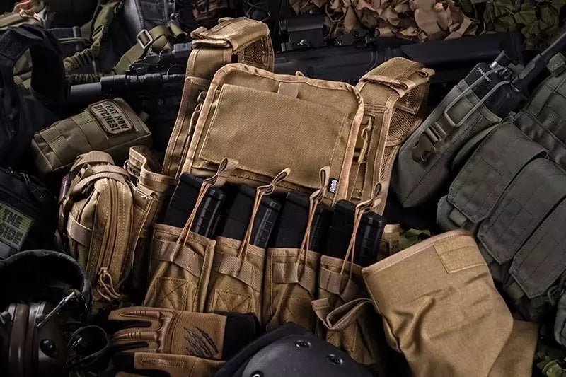 Single OPEN Pouch for AK Magazines - Tan