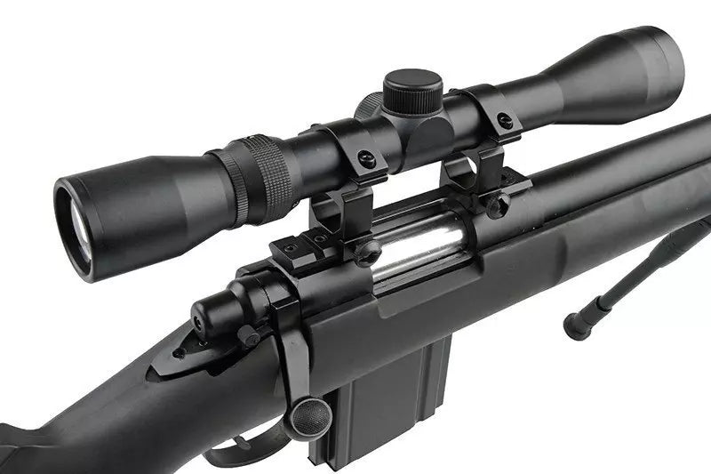MB4405D sniper rifle replica with scope and bipod